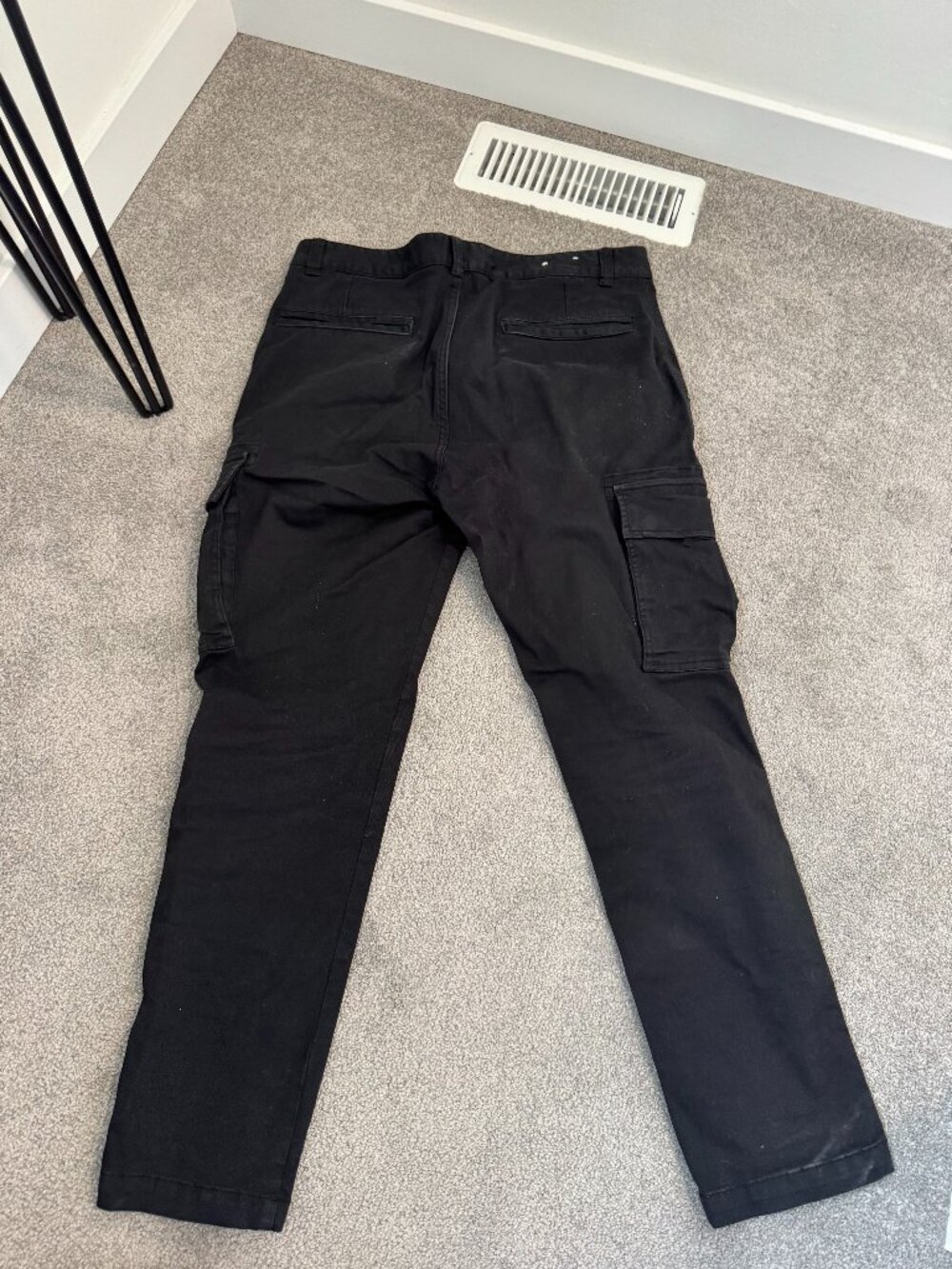 Zara Black Cargo Pants Men’s Size 31 Utility Style